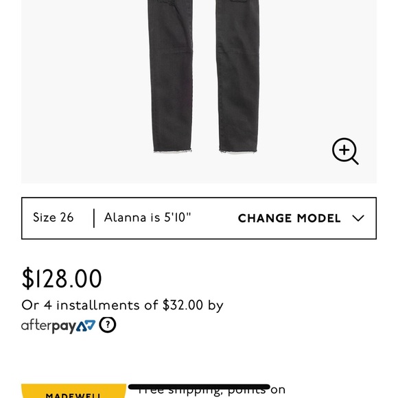 Madewell Black skinny jeans in “Black Sea” - Picture 5 of 5